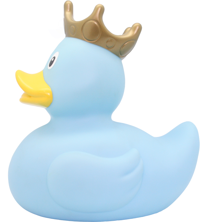 Lilalu Badeente Mit Krone Xxl - Hellblau (800x800)
