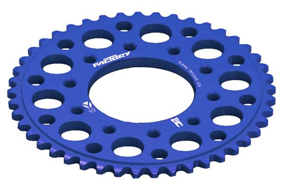 Ycf De La Corona De Aluminio Taillee En La Masa De - Couronne Aluminium Ycf Factory 45 Dents 5 Trous Rouge (750x962)