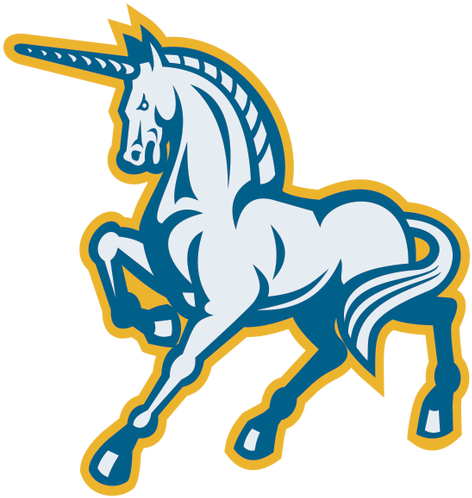 Image - Unicorn Prancing Side Retro Shower Curtain (500x500)