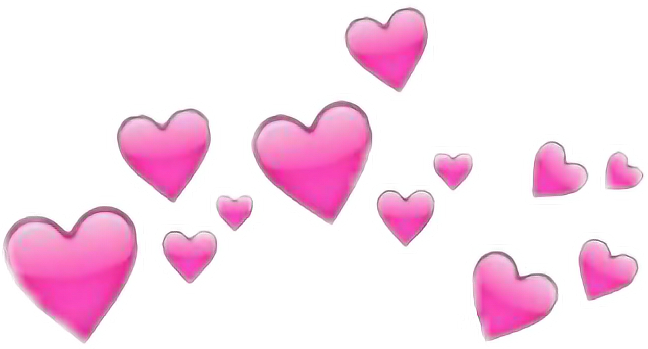 Corona Emoji Corazones Sticker By Hαɴɴy💕 - Iphone Heart Emoji Png (1268x684)