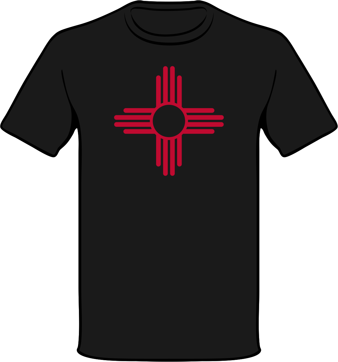 Nm Zia Symbol Shirt - Albuquerque City Flag Note Cards (1122x1202)