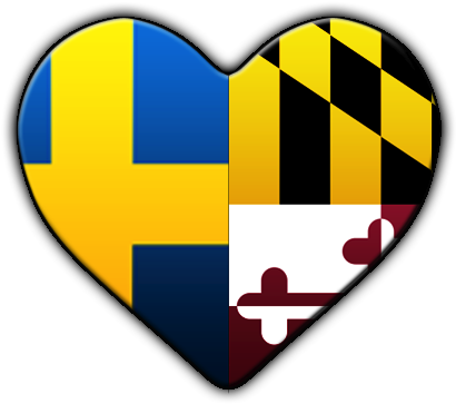 Love From R/maryland <3 - Flag Of Maryland (500x452)