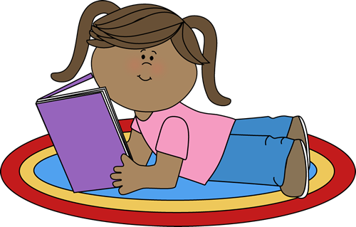 Girl Reading Clip Art - Chore Chart (500x319)