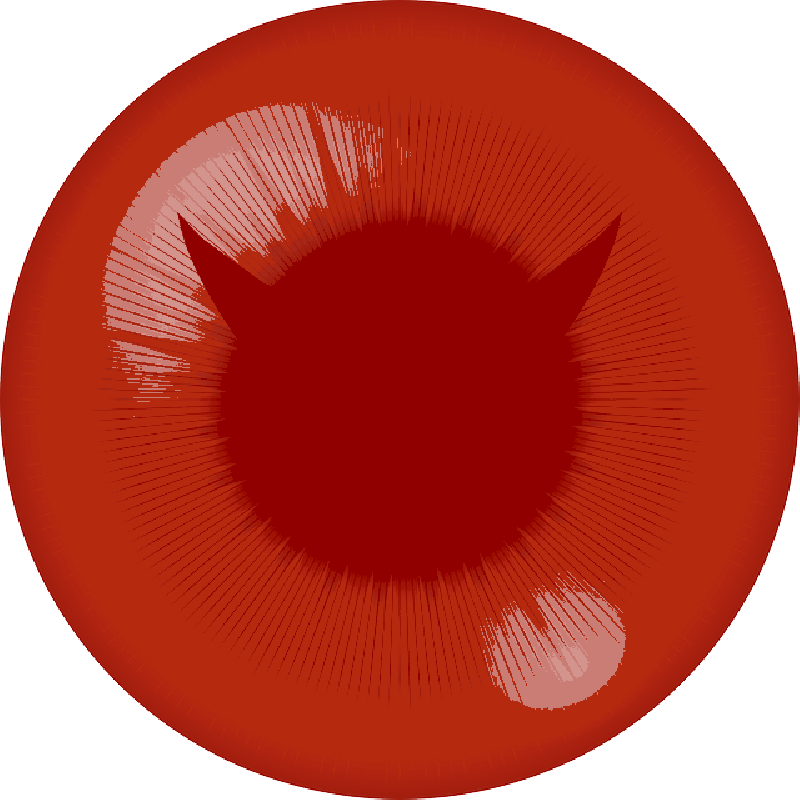 Eyes, Red, Eye, Circle, Cartoon, Smiley, Iris, Pupil - Eye (800x800)