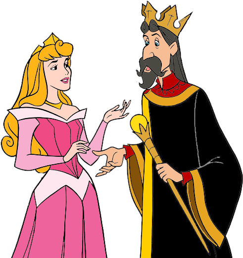 Prom King And Queen Clipart - Sleeping Beauty King Clipart (500x533)