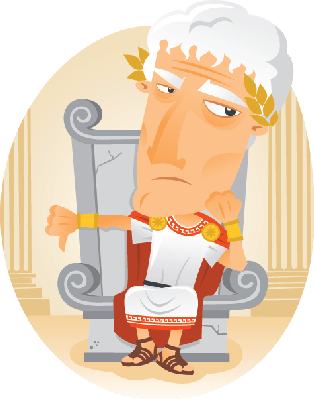 Throne Clipart Emperor - Roman Emperor Clipart (314x399)