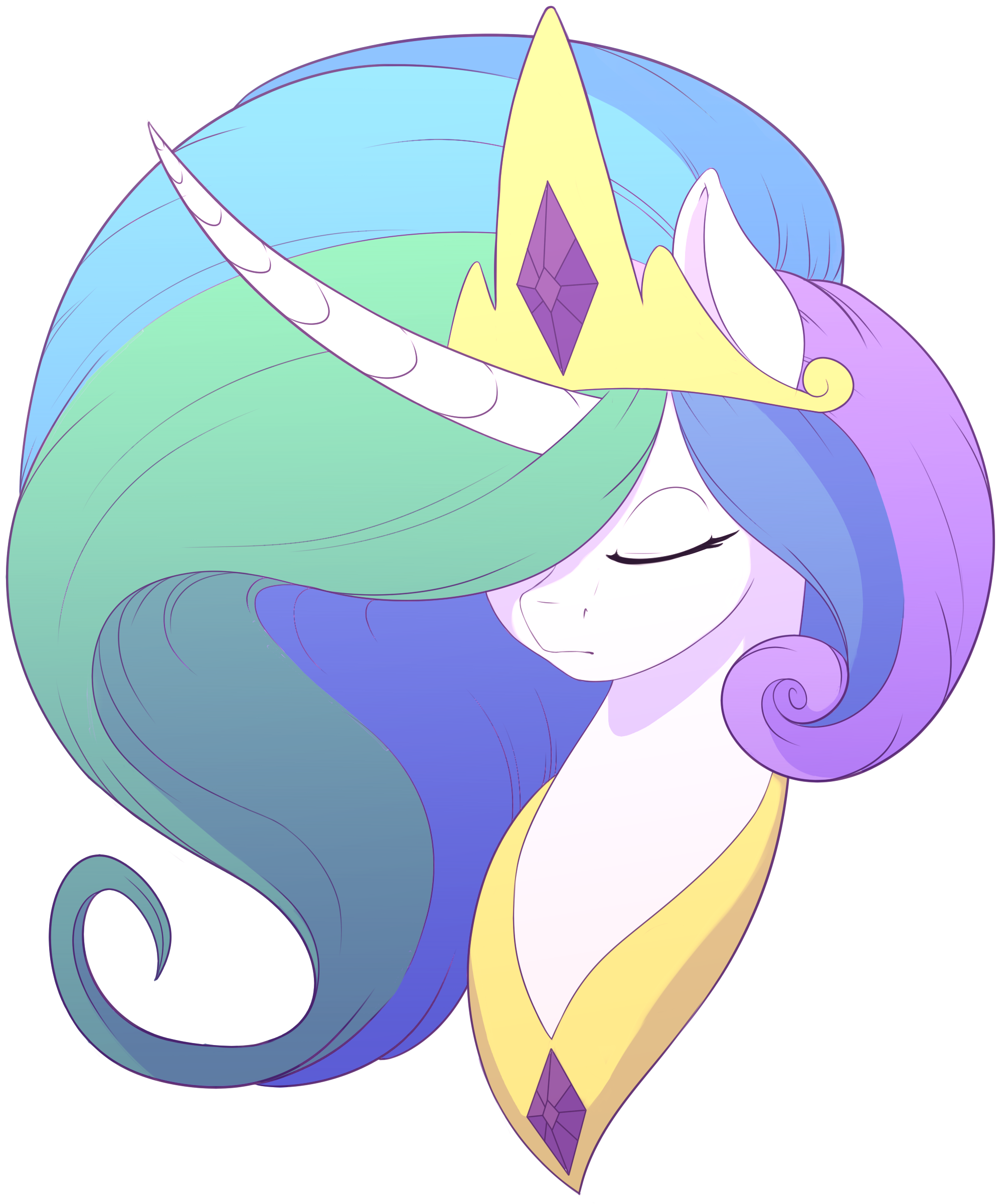 Princess Celestia Pony Princess Cadance Princess Luna - Princess Celestia (2400x3000)