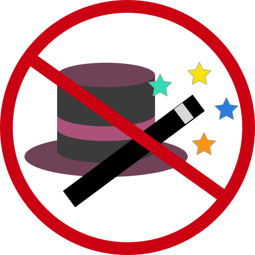 Plz What Is It Rh Robey Github Io Magic Wand Clip Art - No Magic (500x500)