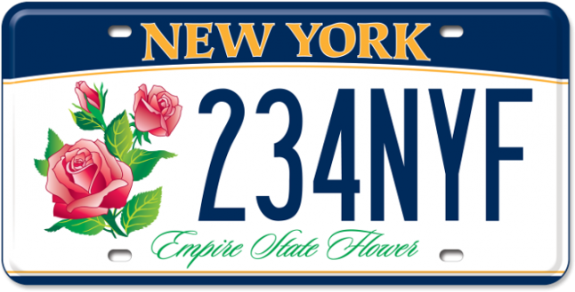 Empire Flower - New York State Plate (665x450)