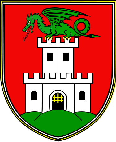 Ljubljana - Slovenian Coat Of Arms (375x458)