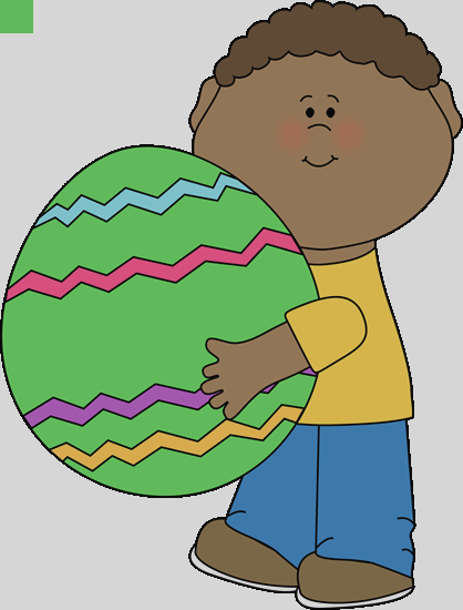 Easter Kids Clipart (418x550)