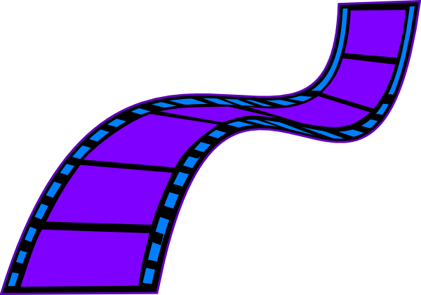 Film Reel Clipart Sepia Strip - Colored Film Strip Clipart (600x420)