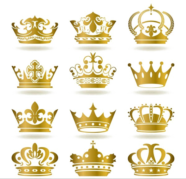 Golden Crown Png Transparent Image - Crown Gold Color (600x578)