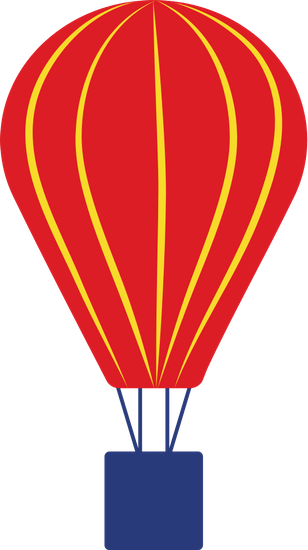 Illustration Of Red Color Parachute Icon - Hot Air Balloon (308x550)