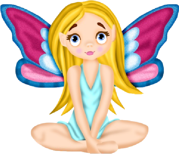 Cute Cartoon Fairies Clip Art - Cutefairies Clip Art (600x600)