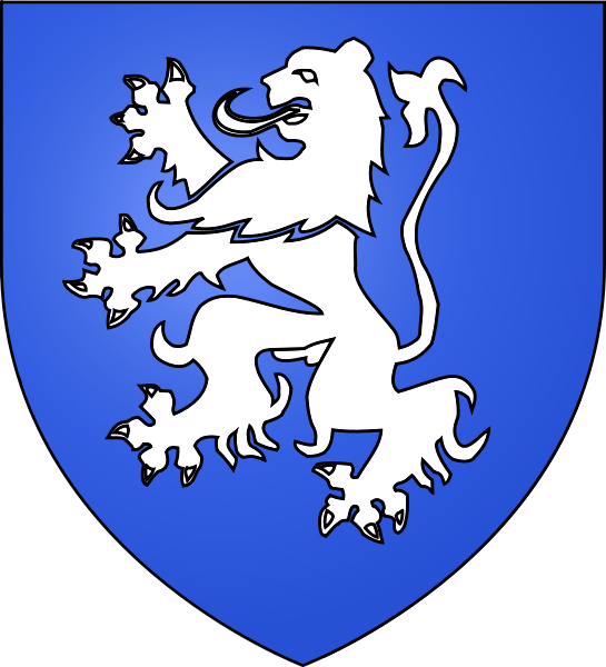 Lamont Armorial Bearings - Azure A Lion Rampant Argent (545x600)