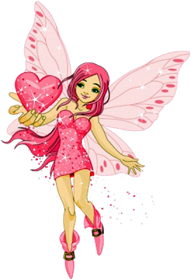 Pink Fairies Cartoon Clip Art - Pink Fairies Clip Art (400x400)