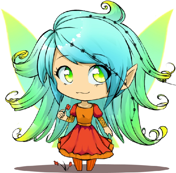 Free Pretty Cartoon Fairies - Fairy (600x600)