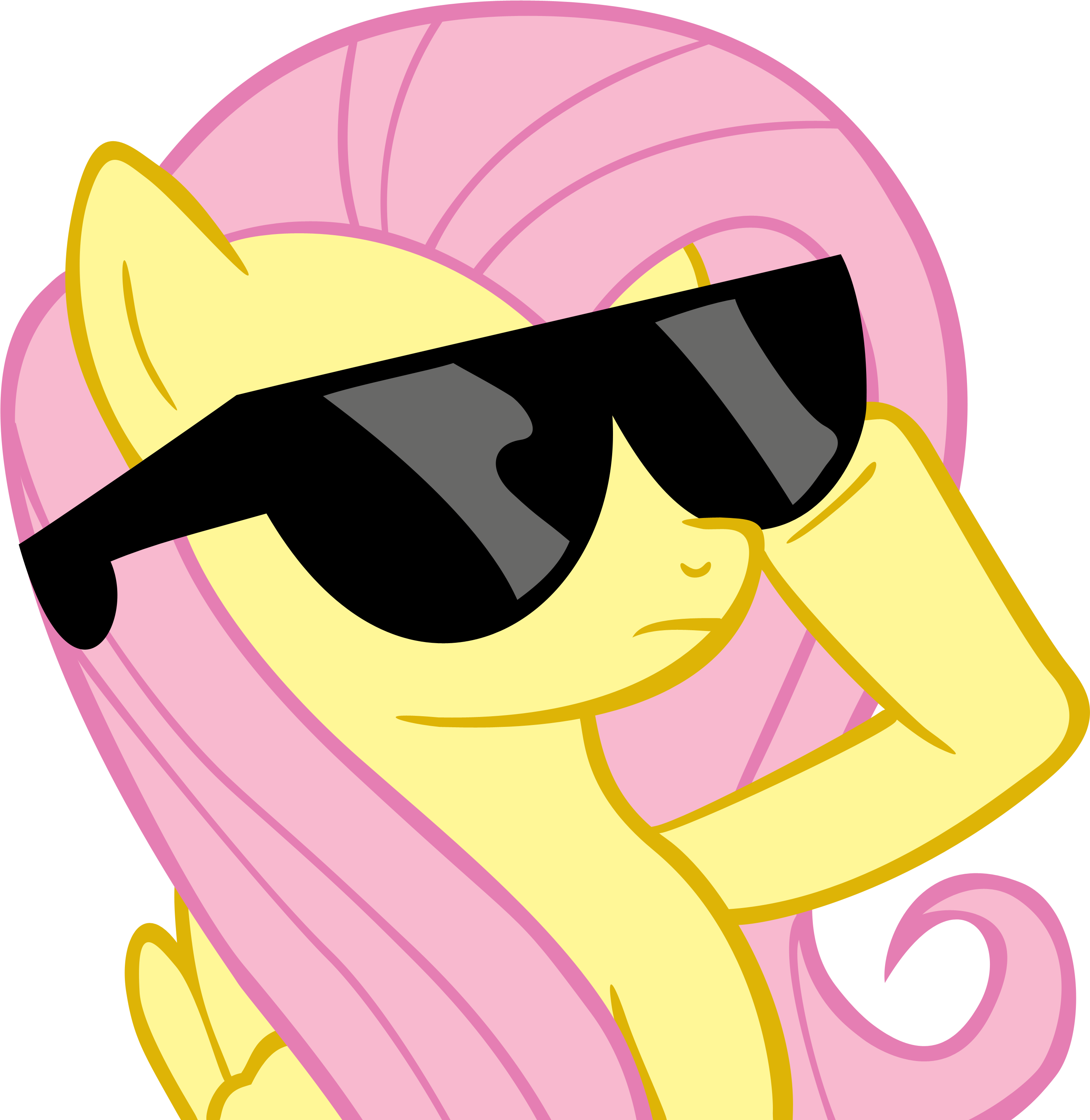 Fluttershy Pinkie Pie Rainbow Dash My Little Pony - Cool Pics Of Fluttershy (3337x3104)