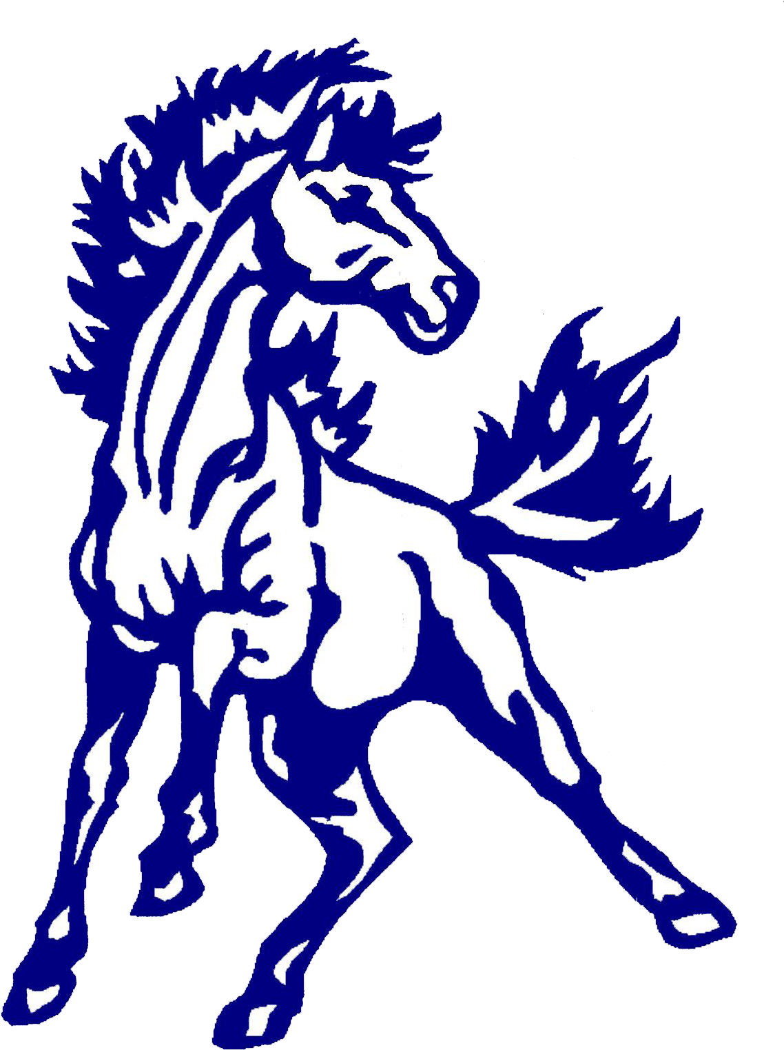 Mustang Clipart Midland - Mustang Mascot Clip Art (1224x1587)