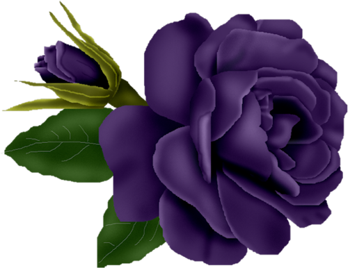 Art Picsart Flowersillusionsclip Art3d - Rose Rouge Et Papillon (500x397)