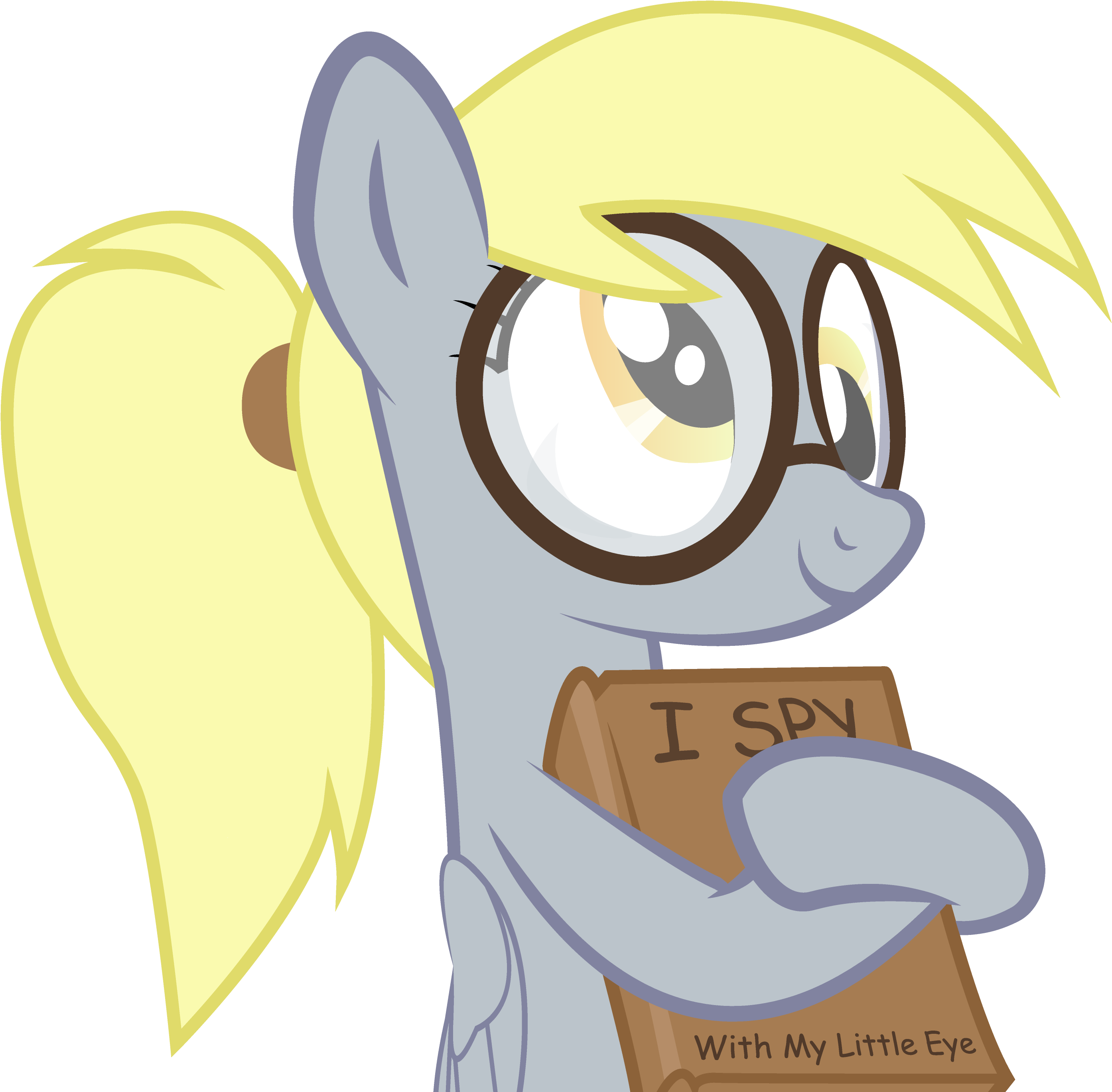 I Sp With My Little Eye Derpy Hooves Pony Yellow Mammal - Derpy Hooves (3775x3375)