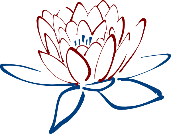 Purple Lotus Flower Clip Art (600x472)