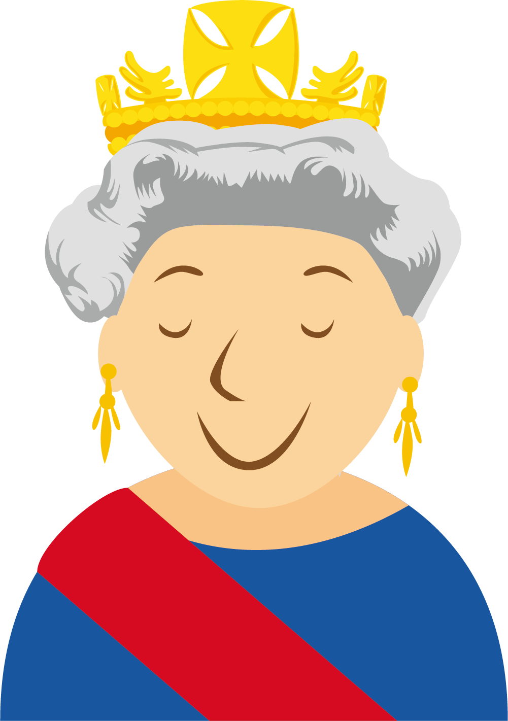 London Cartoon Clip Art - Queen Of England Cartoon (1001x1421)