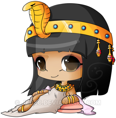 Cleopatra Clipart Queen Cleopatra - Cute Drawings Of Cleopatra (400x406)