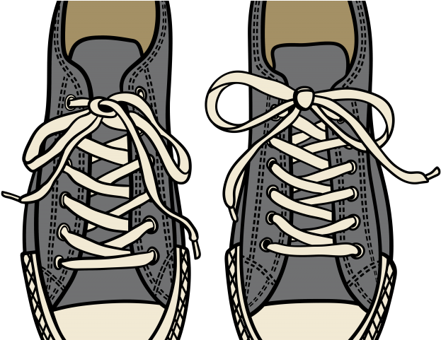 Gym Shoes Clipart Sneaker Sole - Animated Shoes Top View Png (640x480)