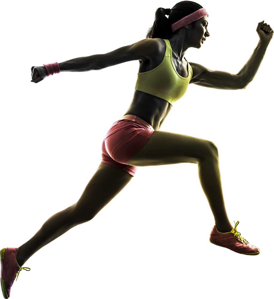 Download - Running Girl Png (915x1000)