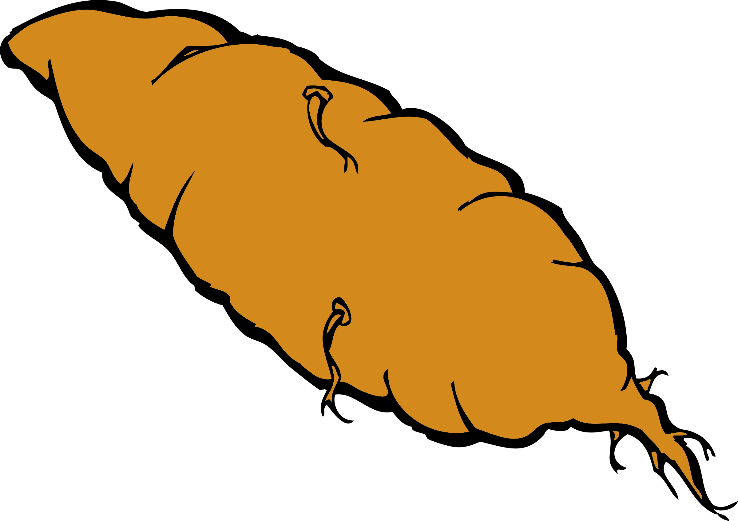 Free Vector Yam Sweet Potato Vegetable Clip Art - Sweet Potato Clip Art (2400x1694)