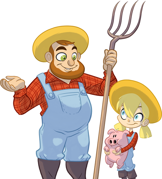 Tap N' Swipe To Cultivate Cute Animals And Crops For - Cartoon (526x579)