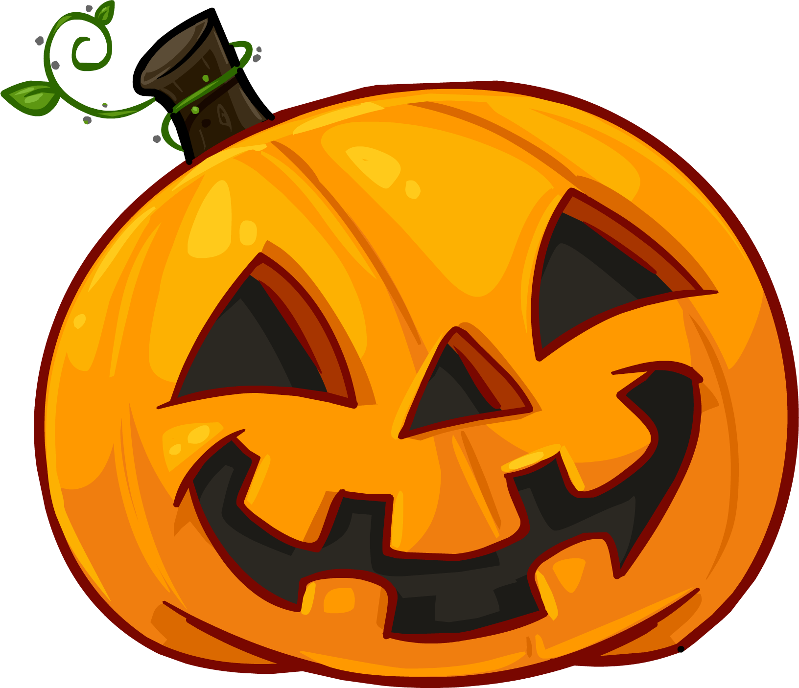 The Great Pumpkin Massacre - Club Penguin Pumpkin (1632x1406)