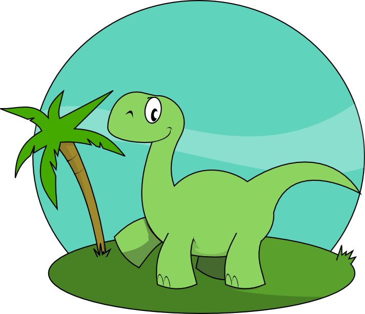 Cute - Dinosaur Clipart (712x613)