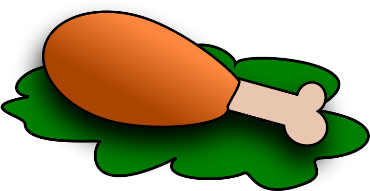 Free Food Icon - Chicken Meat In Cartoon (800x400)