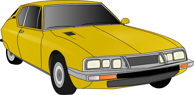 Old Car Clip Art Download - Partes Del Auto En Ingles Y Español (800x391)