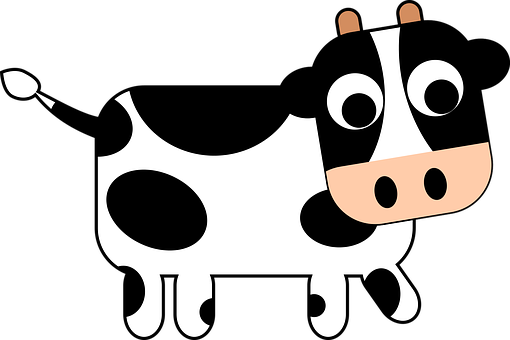 Animal Cartoon Cow Farm Cartoon Cow Cow Co - Taurine Cattle (510x340)