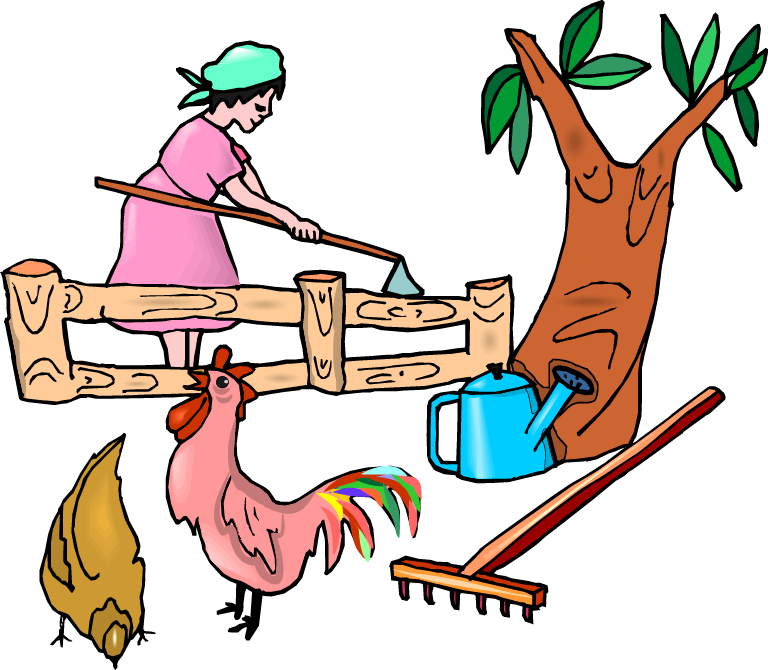 Chicken Farmer Agriculture Clip Art - Clip Art (768x670)