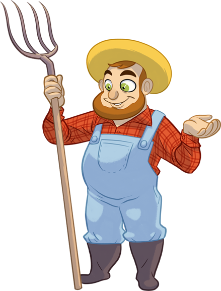 Prove Your Strategy With Smart Decisions On When To - Farmer Clipart Png (439x578)