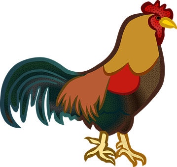 Animals Chickens Cock Farm Hahn Rooster Ro - Clean / Dirty (rooster Chicken) 2.25" Magnet Dishes (359x340)