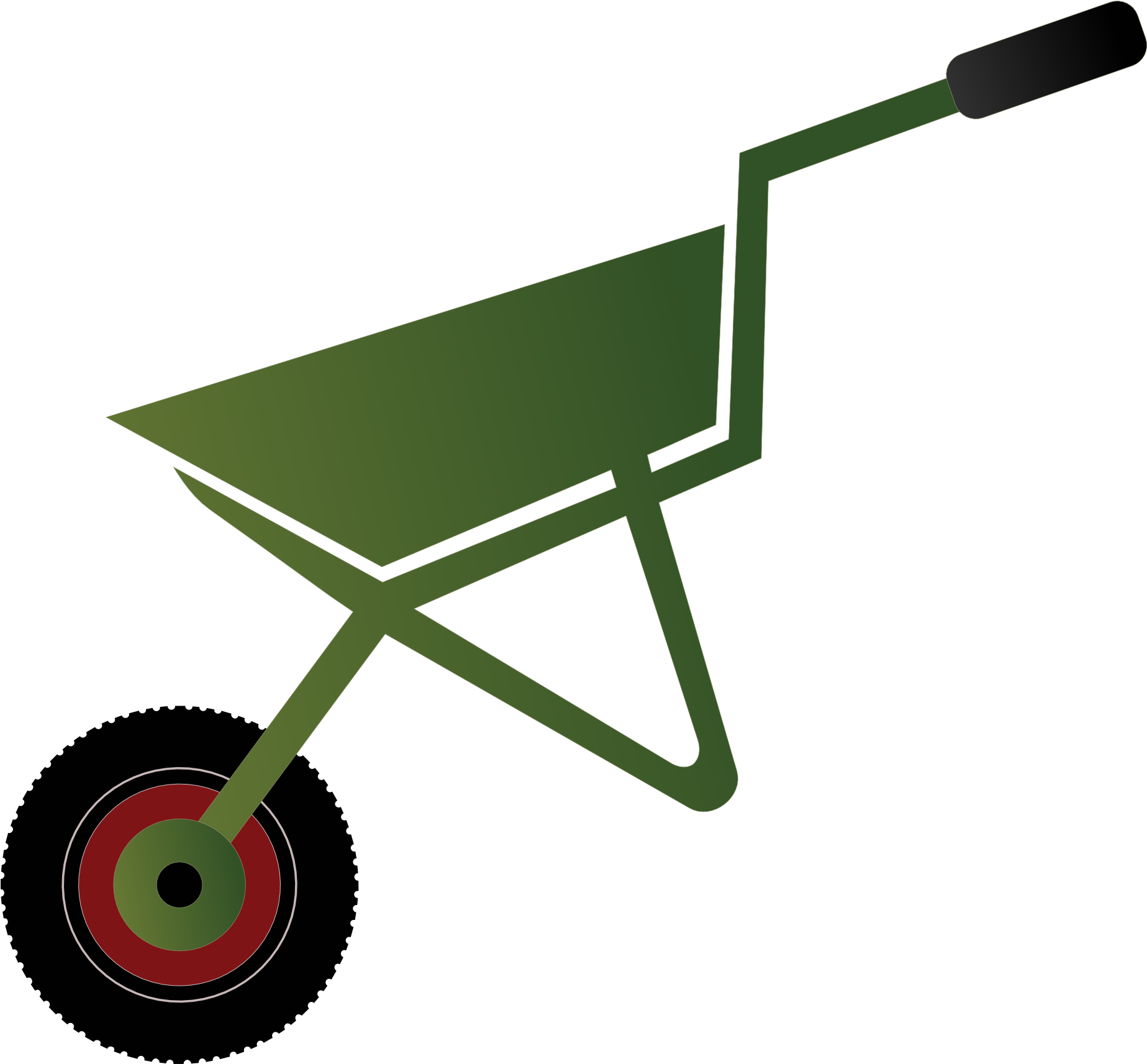 Abstract Farm Wheel Barrow 1969px 200 - Clip Art Farm Tools (1969x1969)