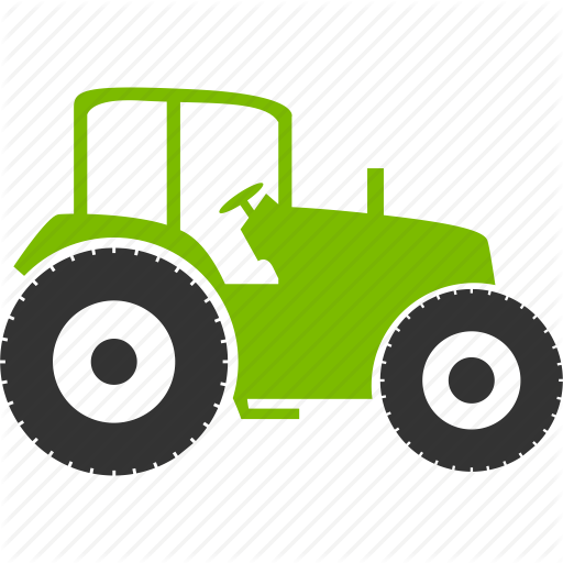 Pin Farming Tools Clipart - Tractor Icon Png (512x512)
