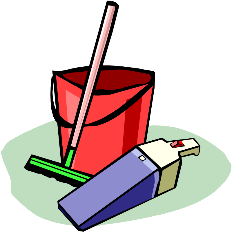 Cleaning Tools Clip Art Download - Cleaning Supplies Clipart (800x800)