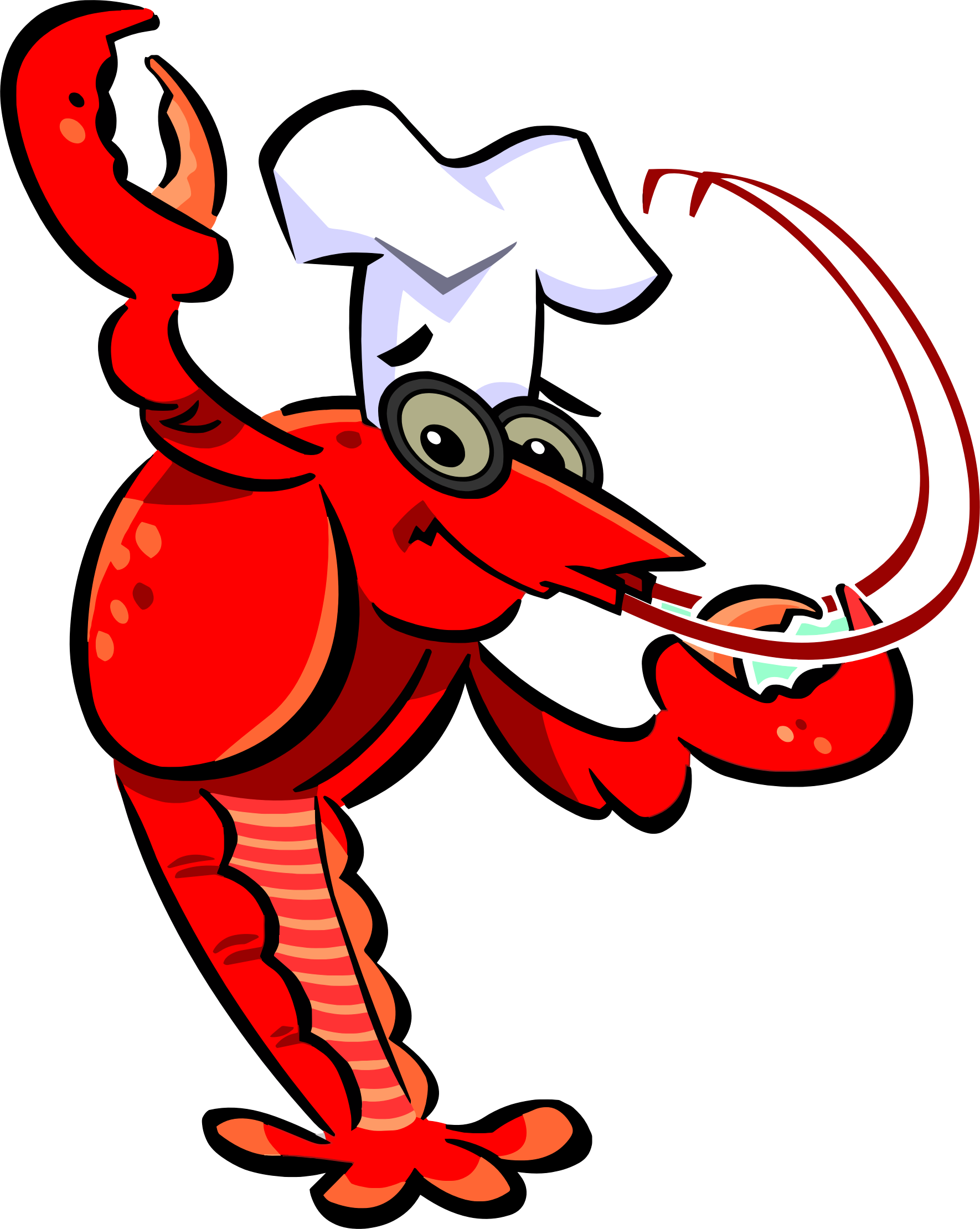 Chef - Crawfish Clipart (1770x2220)