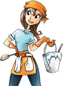 Cleaning Lady Clipart - Cleaning Lady (440x300)