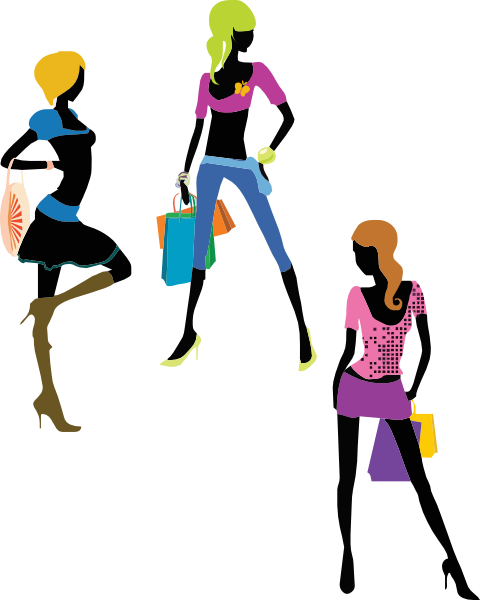 Fashion Girls Clip Art At Clker - Ladies Fashion Clip Art (480x600)