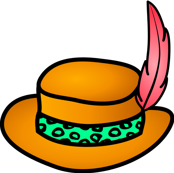 Chef Hat - Pimp Hat Clip Art (600x599)