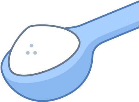 Spoon Clipart Horizontal - Spoon Of Sugar Vector (1600x1600)