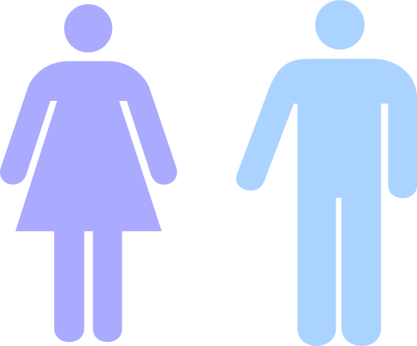 Man And Woman Heterosexual Icon Clip Art At Clkercom - Woman Man Icon Png (600x497)